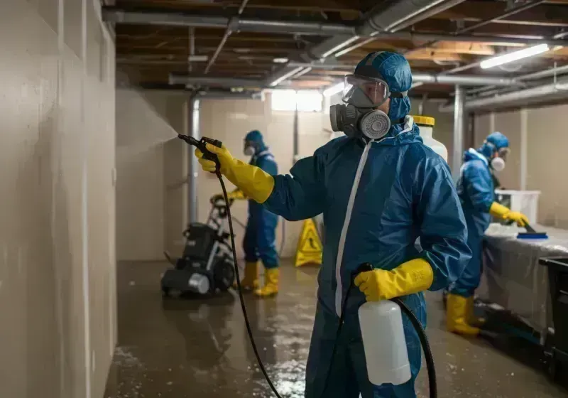 Basement Sanitization and Antimicrobial Treatment process in Hyde Park, IL