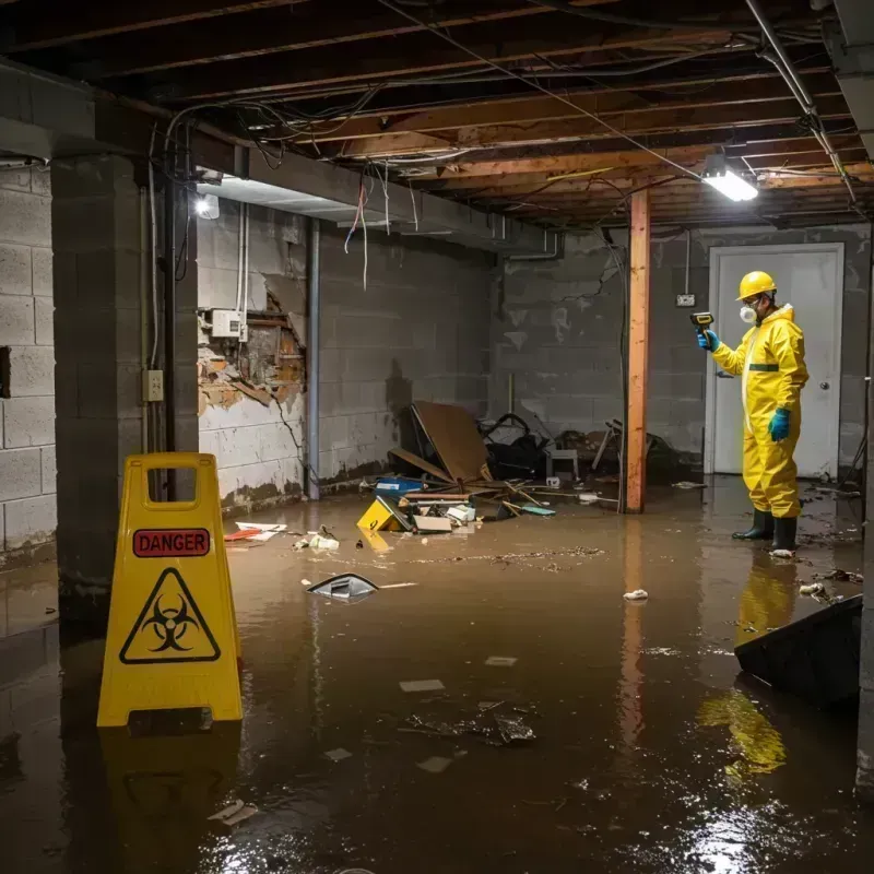 Flooded Basement Electrical Hazard in Hyde Park, IL Property